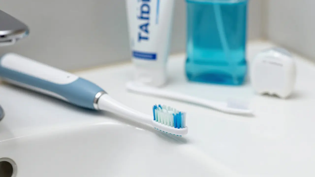 Elektrická kartáčka a mezizubní pomůcky na preventivní péči