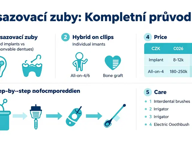 Nasazovací zuby: Kompletní průvodce typy, cenami a péčí v roce 2026
