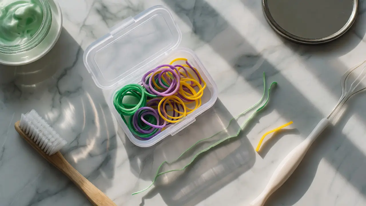 Denní výměna ortodontických gumiček a hygiena
