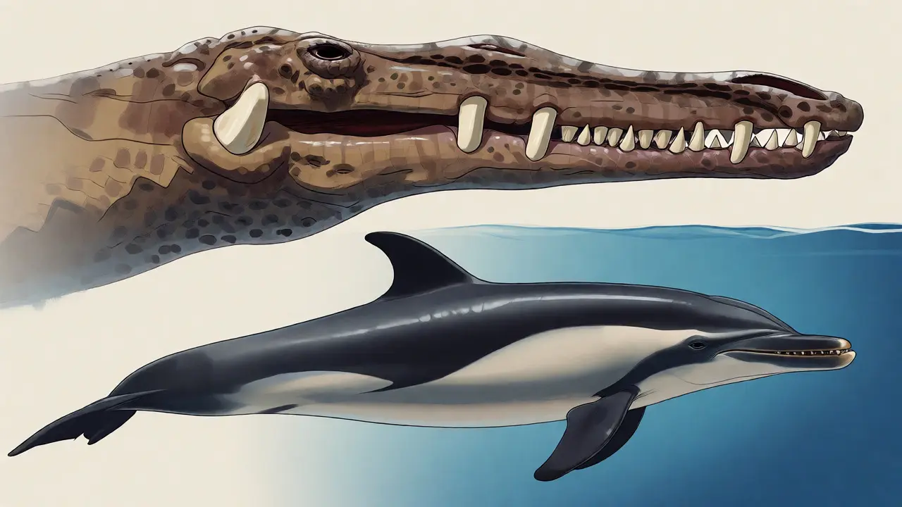 Ilustrace evoluce zubů od suchozemských předků k delfínům